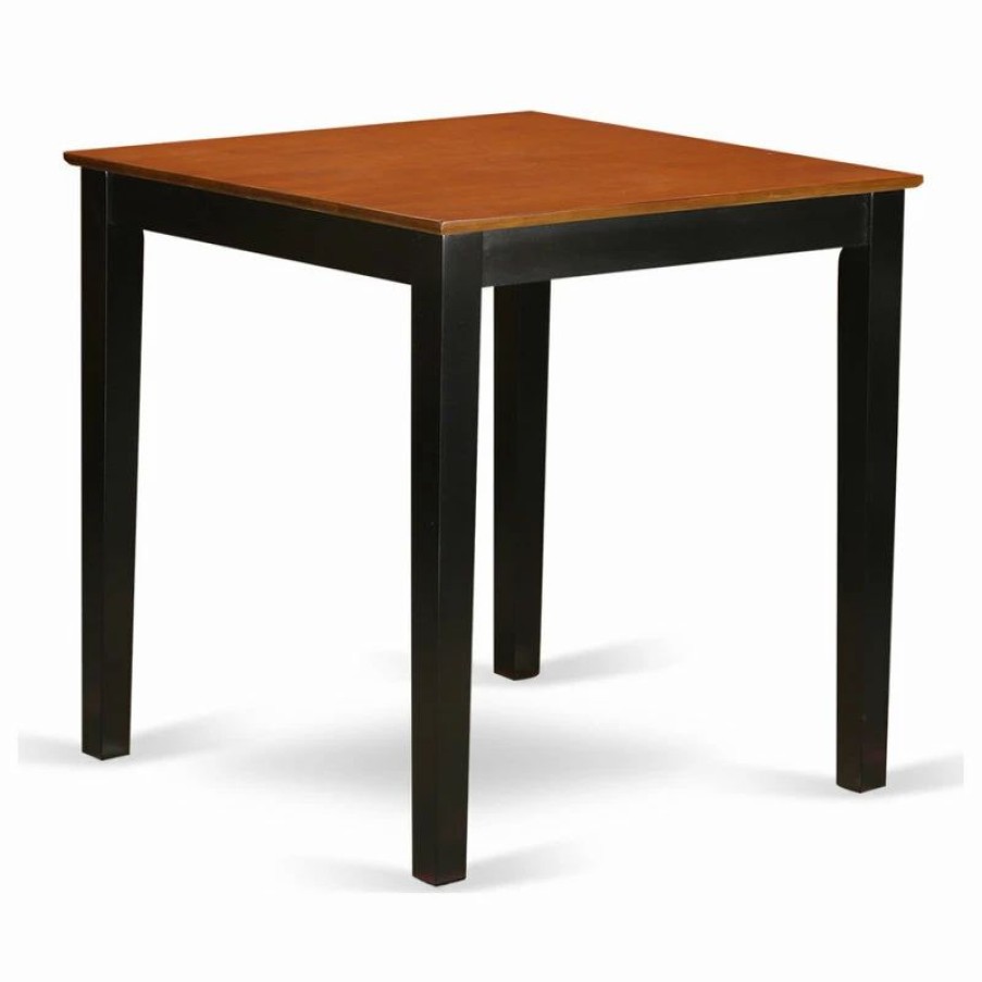 Best East West Furniture Wood 3-Piece Pub Table Set With Black Finish Pbqu3-Blk-W