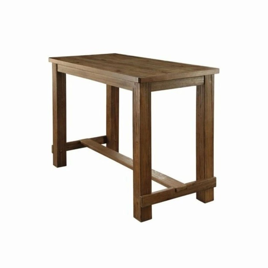 Hot Furniture Of America E-Commerce By Enitial Lab Furniture Of America Sinuata Rustic Wood Rectangle Pub Table In Natural Tone