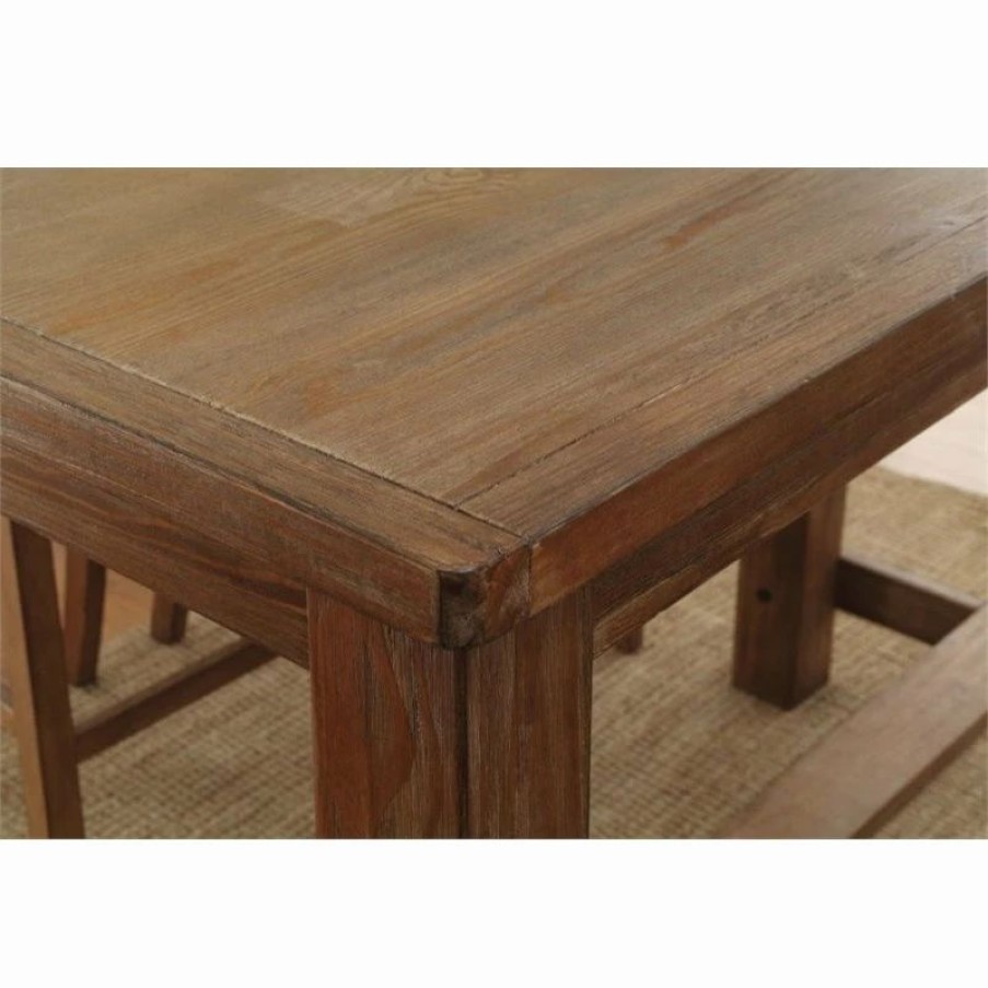 Hot Furniture Of America E-Commerce By Enitial Lab Furniture Of America Sinuata Rustic Wood Rectangle Pub Table In Natural Tone