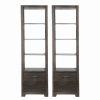 Best Furniture Of America E-Commerce By Enitial Lab Furniture Of America Balta Wood Multi-Storage Pier Cabinet In Gray (Set Of 2)