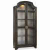 Clearance Hooker Furniture 3031-50001 44 W Oak Wood Display Cabinet Distressed Ebony