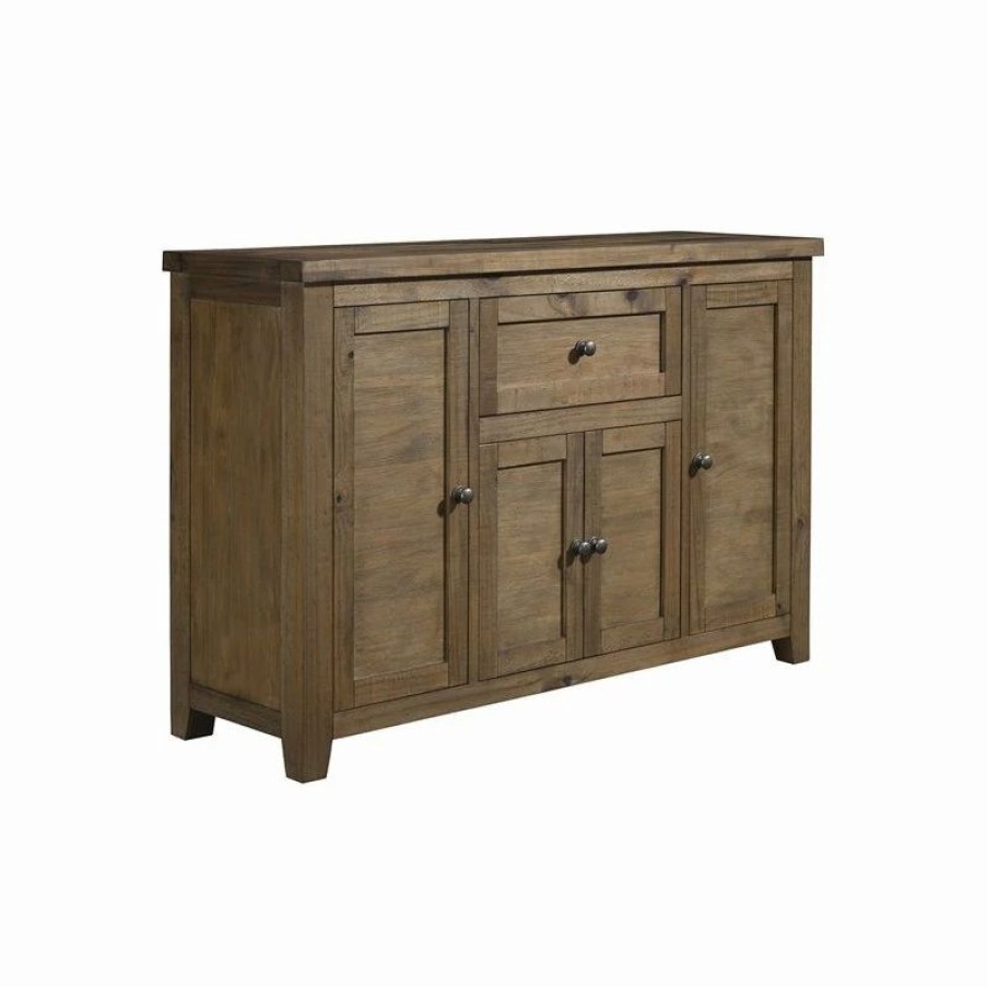 Wholesale Alpine Furniture, Inc Alpine Furniture Kensington Wood Dining Server In Reclaimed Natural