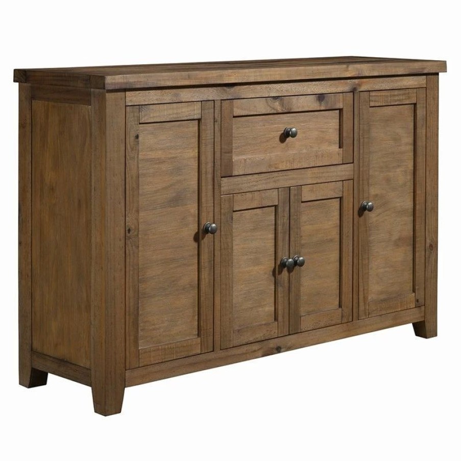 Wholesale Alpine Furniture, Inc Alpine Furniture Kensington Wood Dining Server In Reclaimed Natural