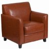 New Flash Furniture Hercules Diplomat Leather Reception Chair In Cognac