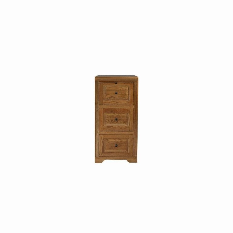 Clearance Eagle Furniture Oak Ridge 2-Drawer File Cabinet, Medium Oak, 3-Drawer