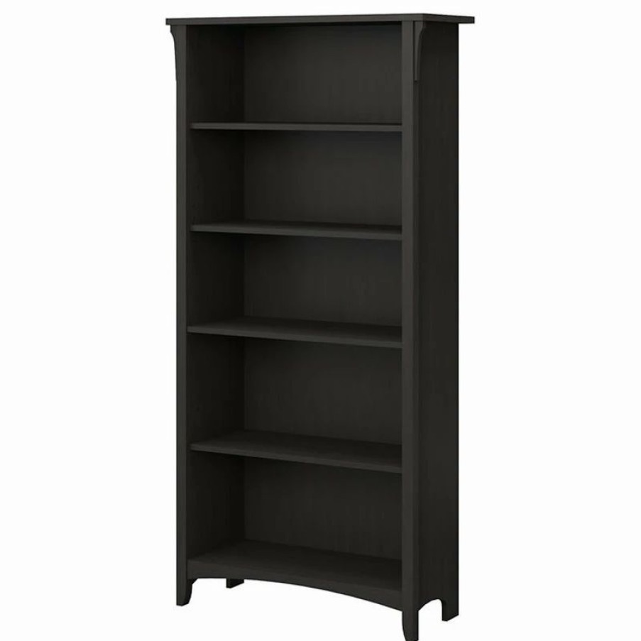 New Bush Business Furniture Bush Furniture Salinas 5 Shelf Bookcase In Vintage Black