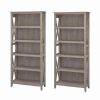 Online Bush Business Furniture Bush Furniture (Set Of 2) 5 Shelf Bookcase In Washed Gray