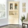 New Eagle Furniture Corner Dining Hutch/Buffet, Cream