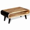 Best Vida Xl International B.V. Vidaxl Coffee Table Side Stand Lamp Solid Rough Mango Wood Living Room Furniture