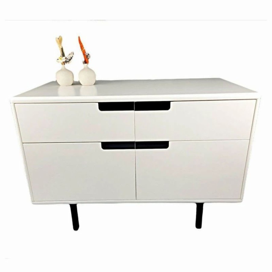 Online Pow Furniture Dornan Minimal Modern Multipurpose Cabinet, White